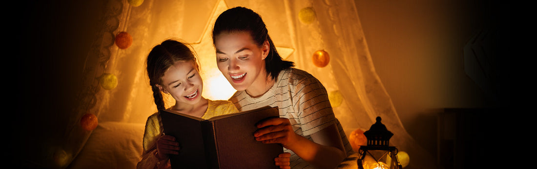 Mother and Daughter Reading Book