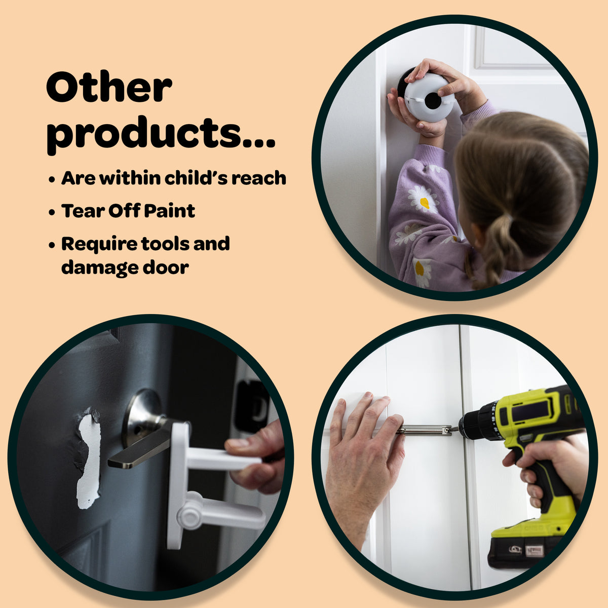Huglock HugLock | The Snap-On Door Lock Kids Can't Reach...or Defeat!