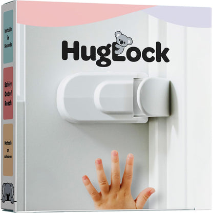 HugLock packaged child safety door lock