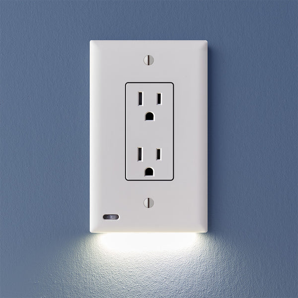 Wall outlet with led on sale light